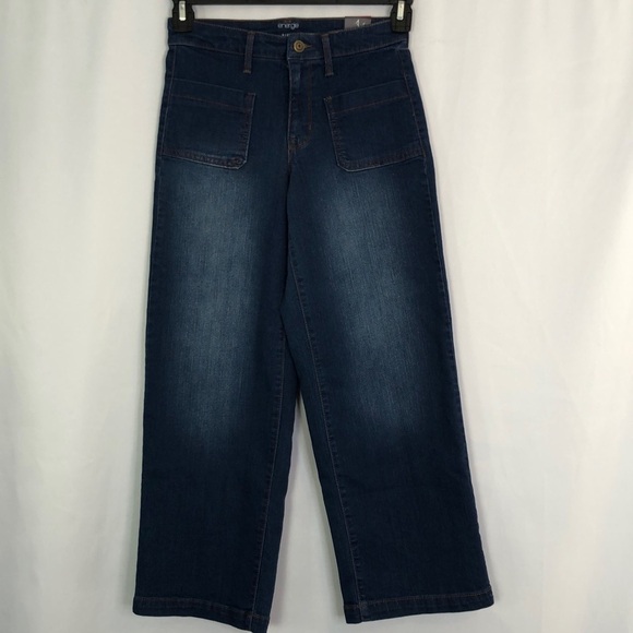 Energie Jeans Energie Wide Leg Ankle Women's Jeans Size 1 Regular Dark Wash - Picture 1 of 10